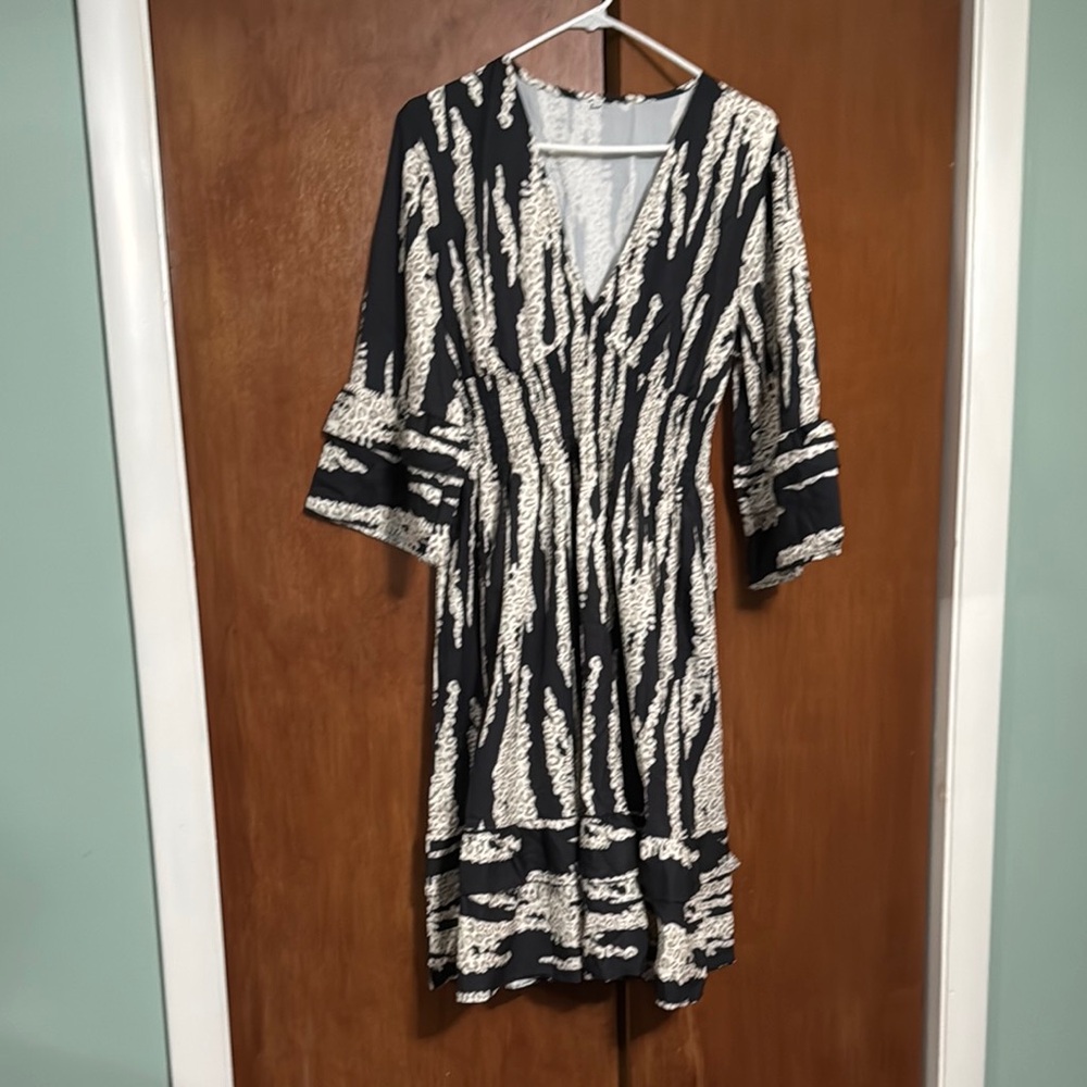 Chic Zebra Print Dress
